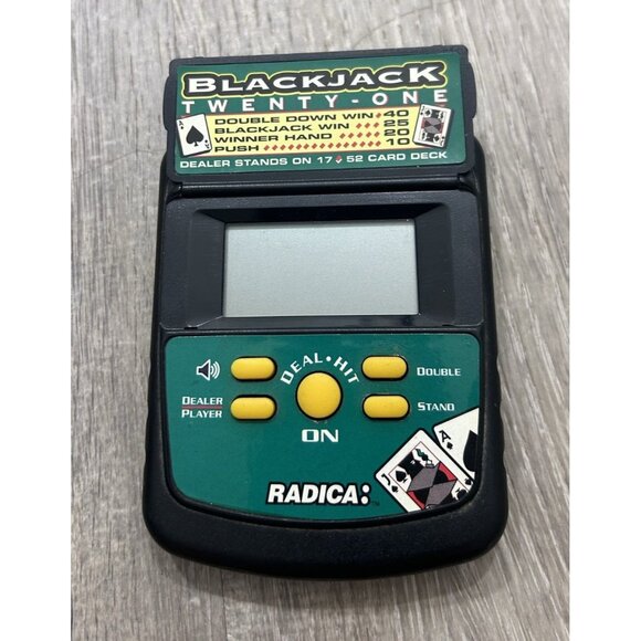 Radica Blackjack Twenty-One Handheld Electronic Game Works - Picture 4 of 6